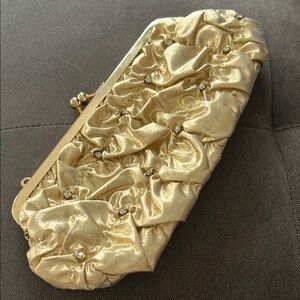 Elegant Gold Clutch Bag